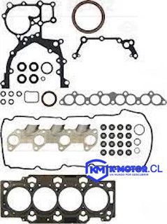 Juego de Empaquetadura Motor koreana kia Rio 4 1.4cc  Año 2012 – 2017